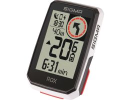 Fahrradcomputer GPS Sigma ROX 2.0 mit Standard-Lenkerhalterung - Weiß