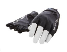 Lycra-Handschuh Mirage mit Gelpads - Größe M - Schwarz/Schwarz
