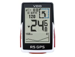 Fahrradcomputer VDO R5 GPS Top Mount Set HR +