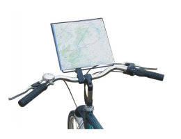 Kartenhalter für das Fahrrad Steco Kaart Mee A4-Format - Mattschwarz 